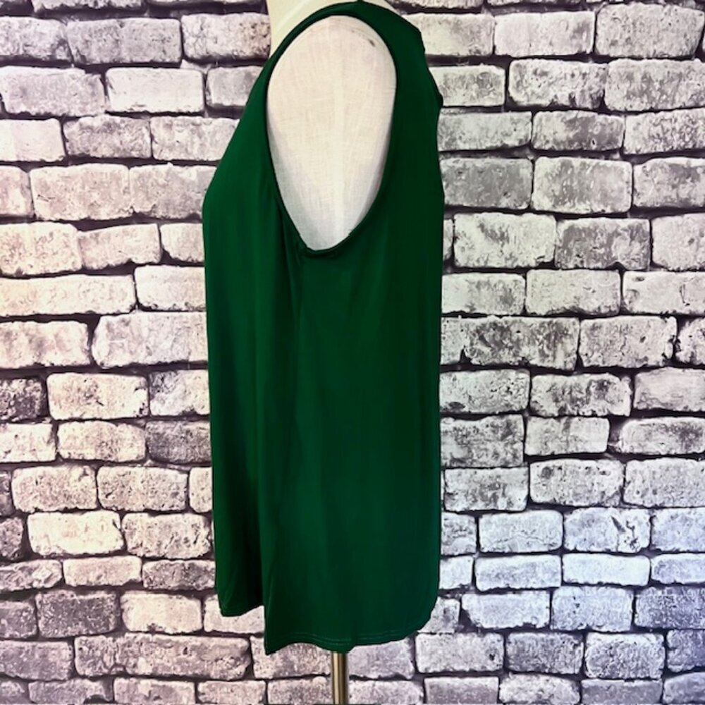 Igenjun NWT Green Sleeveless Blouse Size XL - Picture 3 of 8